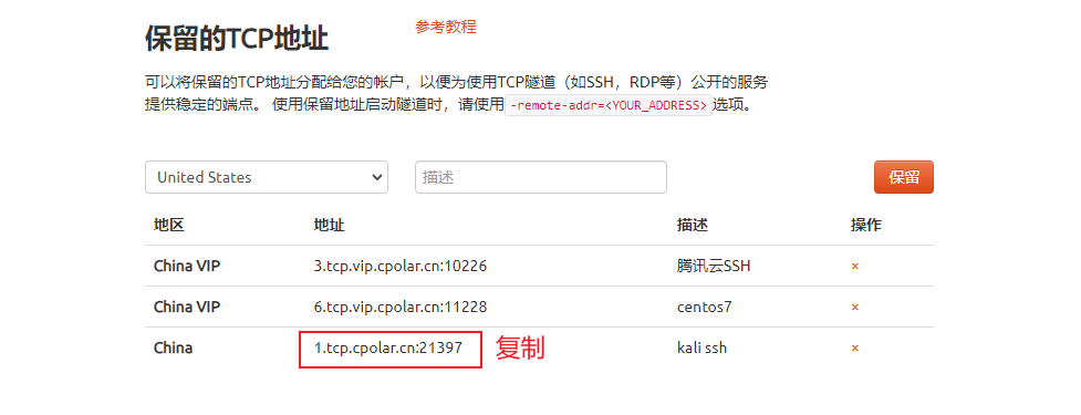 如何通过内网穿透实现固定tcp地址ssh远程连接Kali,image-20230901162245723,第10张