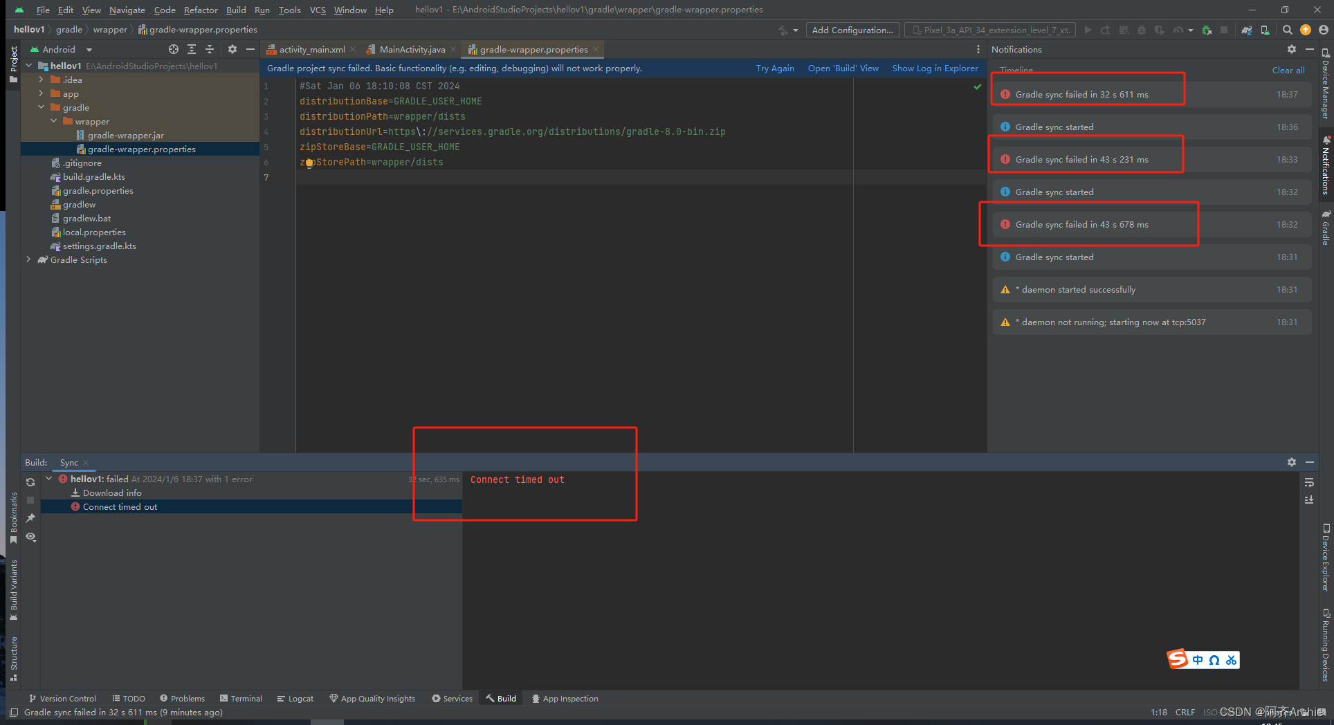 【Android Studio】Gradle sync failed in xx s xxx ms；Connect timed out；Could not install Gradle dis解决方案,第2张