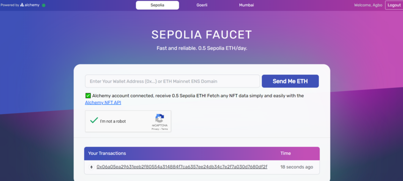 什么是 Sepolia 测试网以及如何从 Faucet 获取 Sepolia ETH,接收 Sepolia ETH 炼金术,第3张
