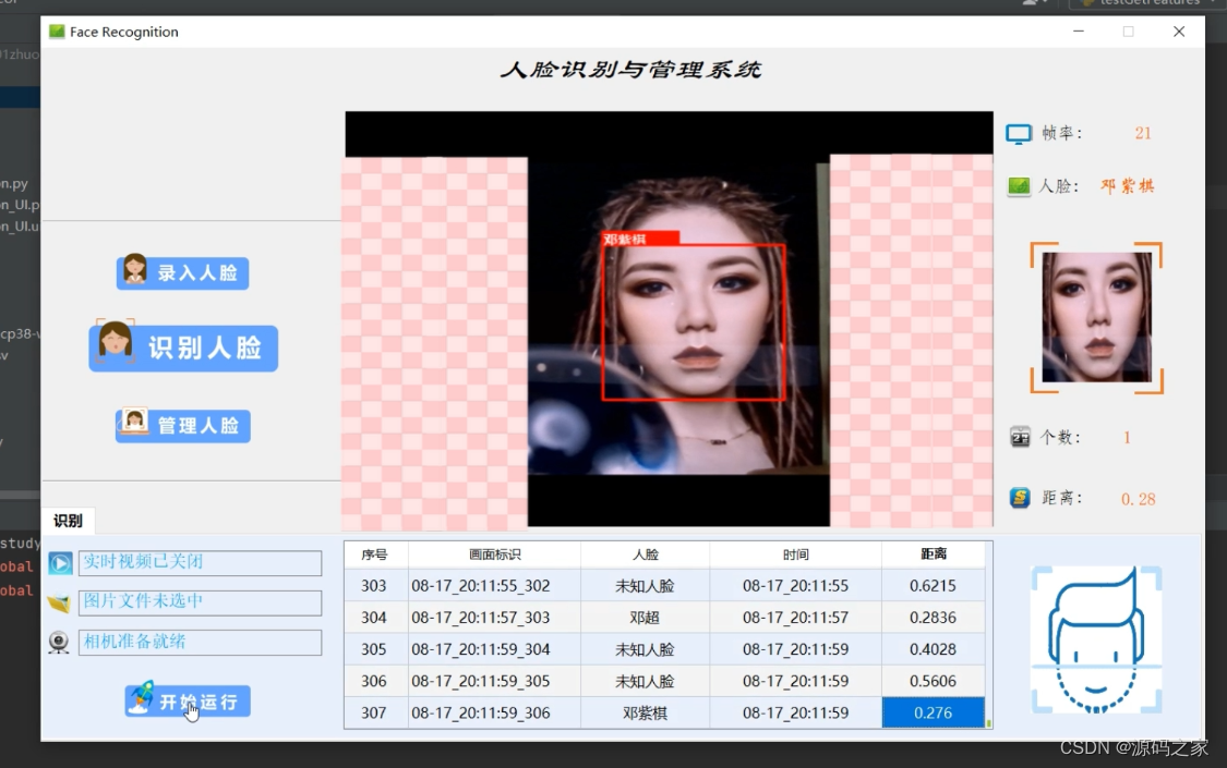 基于python人脸识别系统 实时检测 深度学习 Dlib库 大数据 毕业设计（源码）✅,在这里插入图片描述,第5张