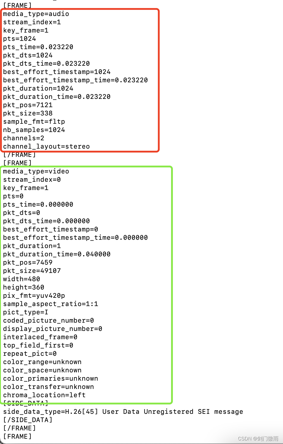 【ffmpeg基础】使用ffprobe查看音视频信息,第5张 【ffmpeg基础】使用ffprobe查看音视频信息,第5张